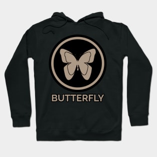 Butterfly brown circle Hoodie